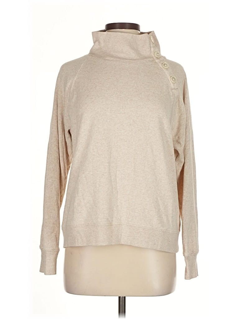 Pre-owned J.crew Factory Store Turtleneck Sweater In Brown