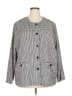 Norm Thompson Houndstooth Gray 3/4 Sleeve Blouse Size 3X - photo 1