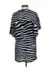 H&M 100% Viscose Stripes Black Short Sleeve Blouse Size S - photo 2