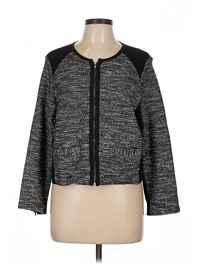 Pre-owned Eileen Fisher Jacket In Black