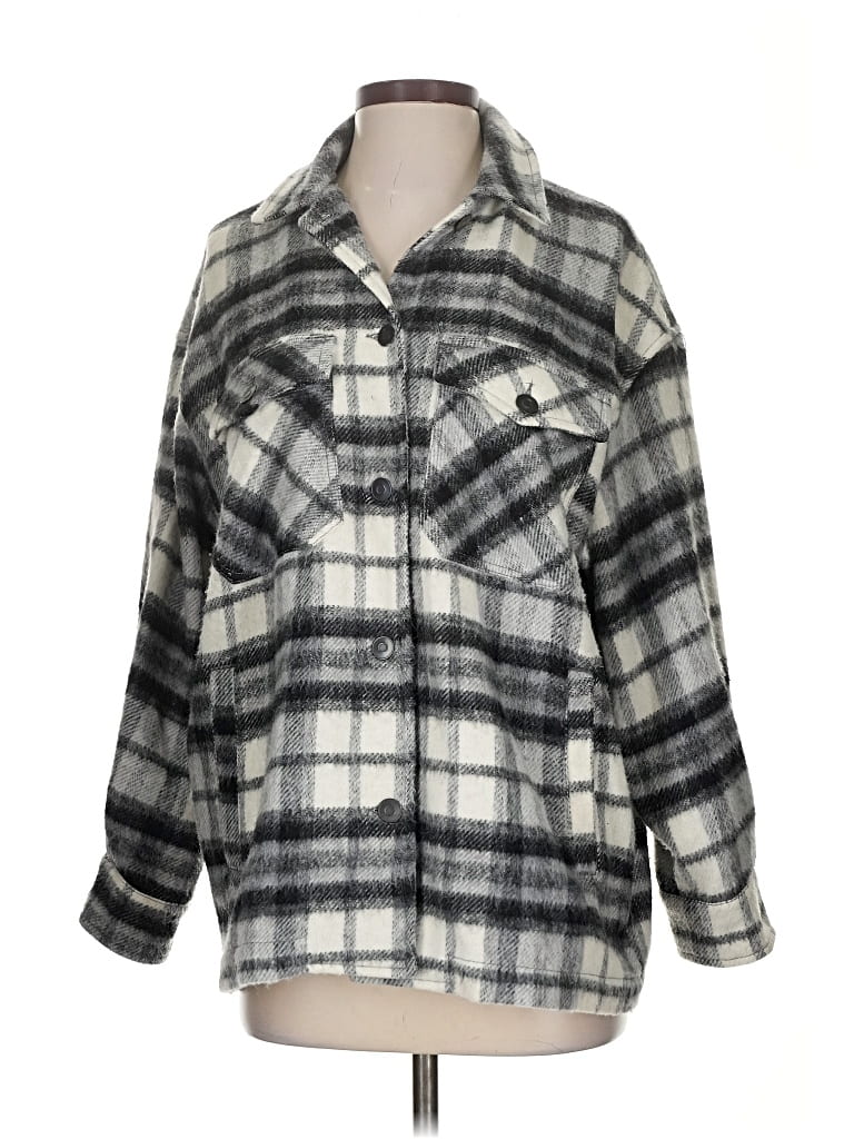 Pre-owned Zara Jacket In Gray