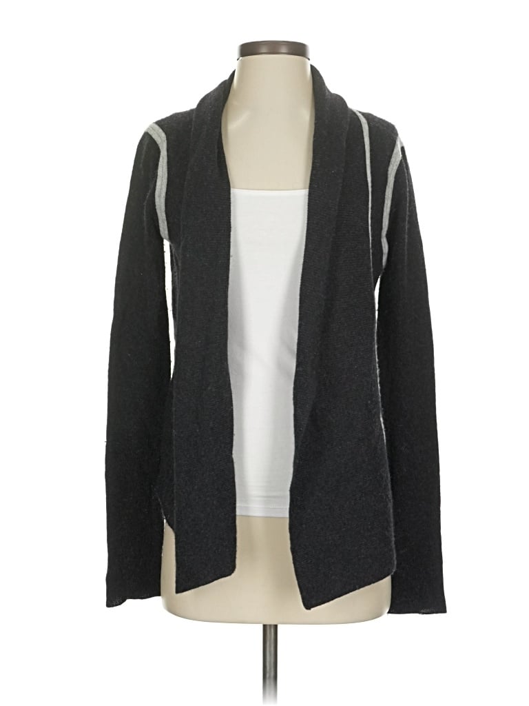 Pre-owned Duffy Cashmere Cardigan Sweater In Black
