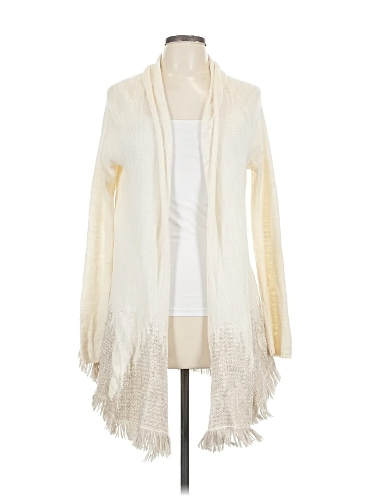 Pre-owned Moth Cardigan Sweater In White