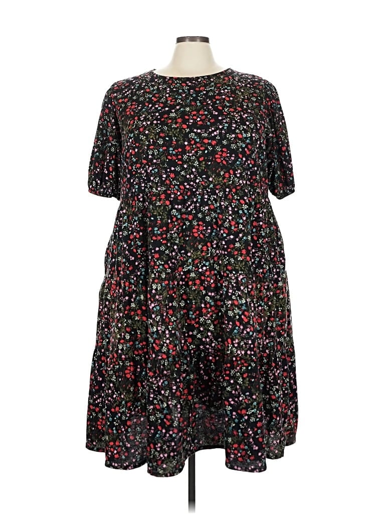 Pre-owned Ava & Viv Casual Dress In Black