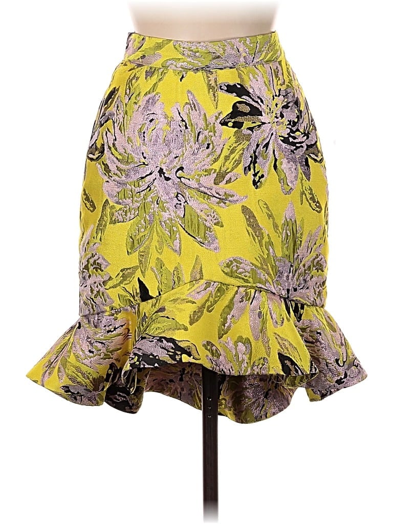 Pre-owned Bebe Casual Skirt In Yellow