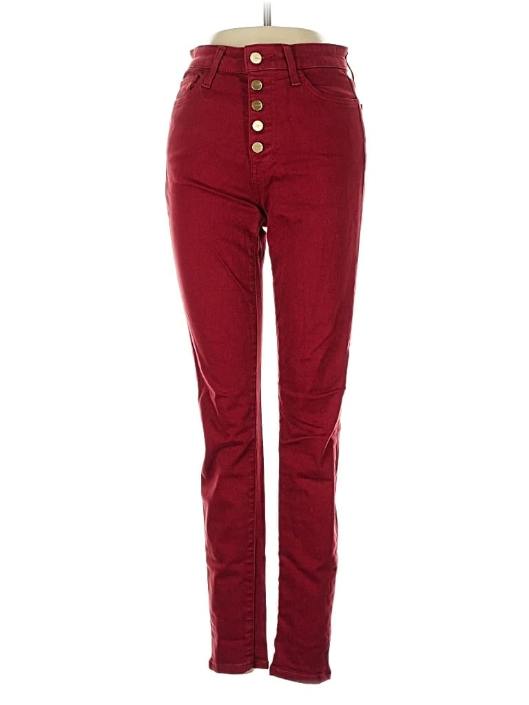 Pre-owned Joe's Jeans Jeggings In Burgundy