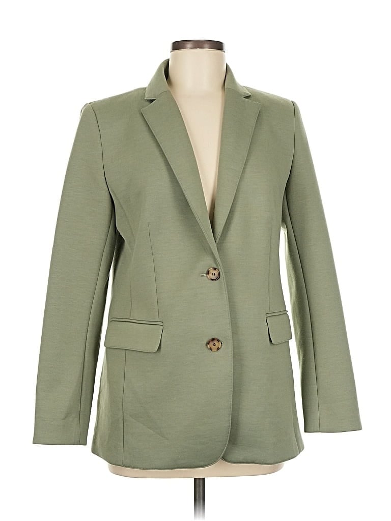 Pre-owned Ann Taylor Blazer Jacket In Green