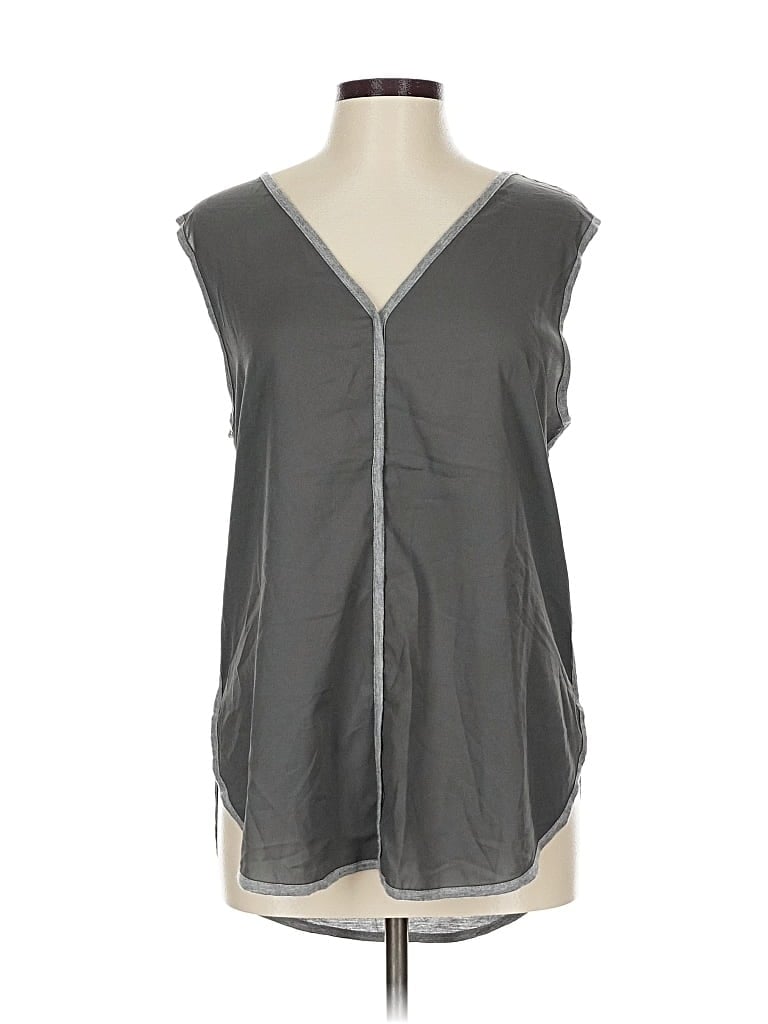 Pre-owned Banana Republic Sleeveless Blouse In Gray