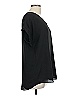 Versona 100% Polyester Black Short Sleeve Blouse Size L - photo 4