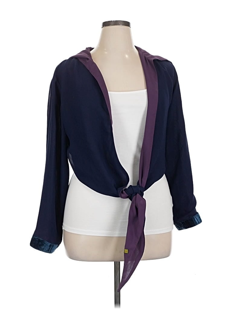 Pre-owned Unbranded Cardigan Sweater In Purple