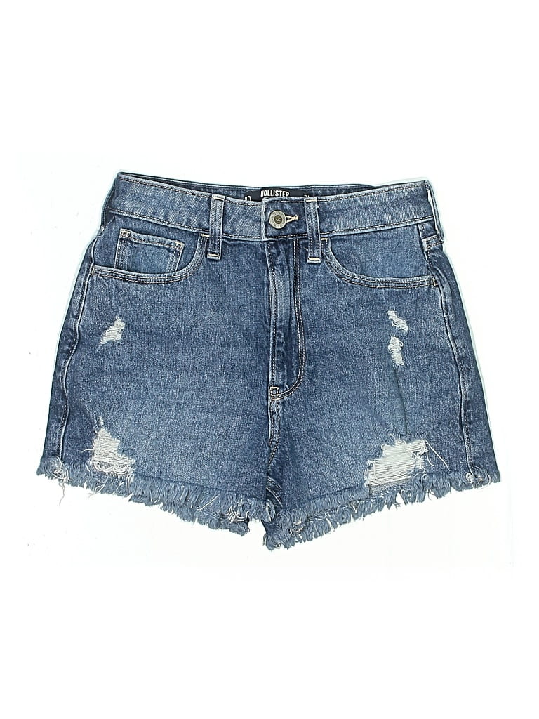 Pre-owned Hollister Denim Shorts In Blue