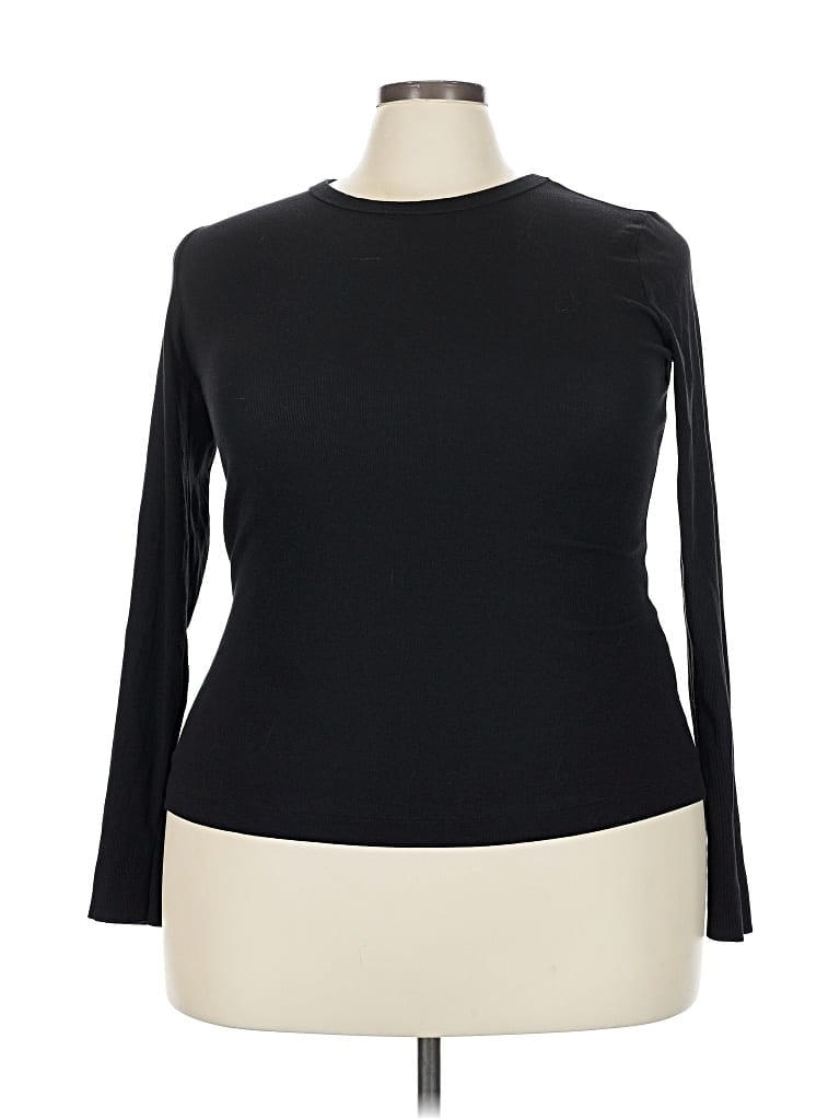 Pre-owned H&m Long Sleeve T-shirt In Black