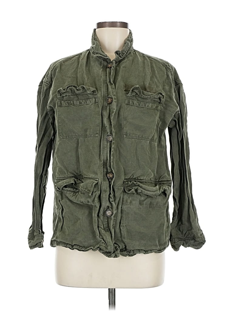 Pre-owned Marine Layer Jacket In Green