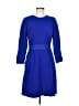 J.Crew Solid Blue Casual Dress Size 8 - photo 1
