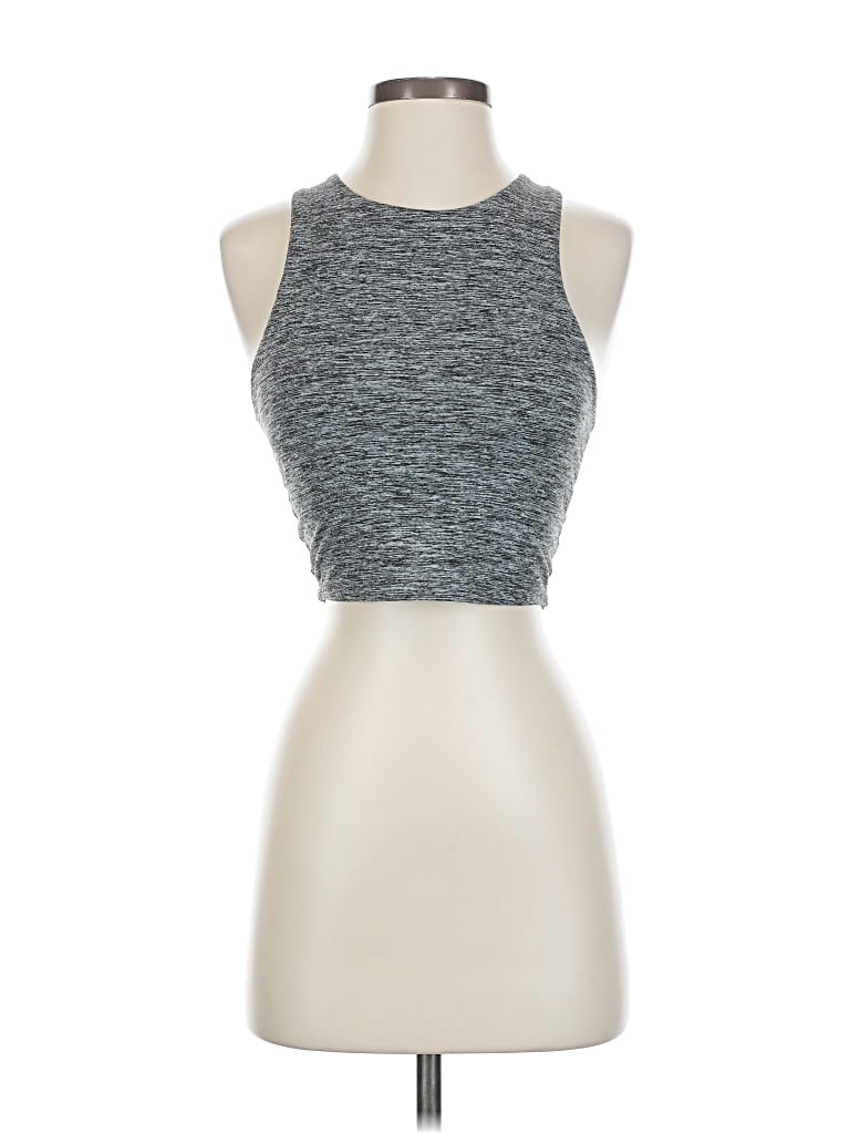 Pre-owned Kyodan Tank Top Gray Halter Neckline Tops