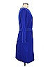 J.Crew Solid Blue Casual Dress Size 8 - photo 4