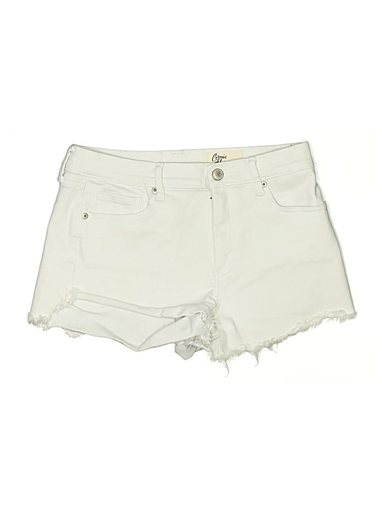 Pre-owned Cosmic Blue Love Shorts In White