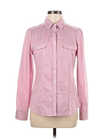 White House Black Market Long Sleeve Button-Down Shirt (view 1)