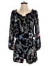 Parker 100% Silk Floral Black Romper Size XS - photo 1