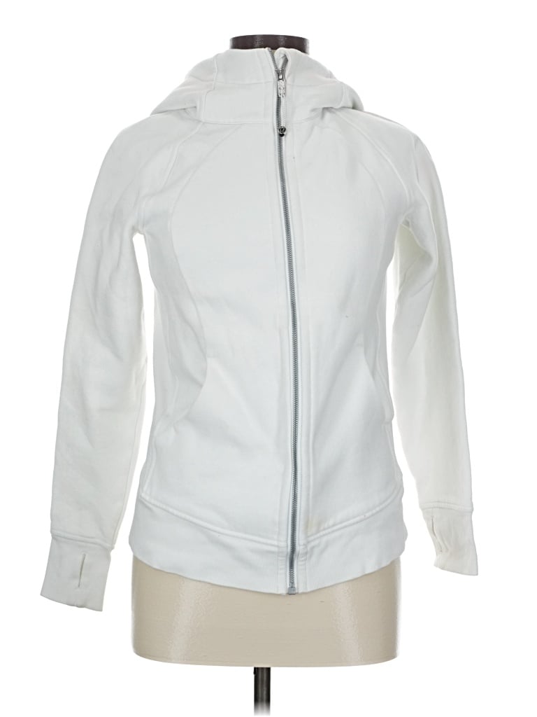 Pre-owned Lululemon Athletica Jacket In White