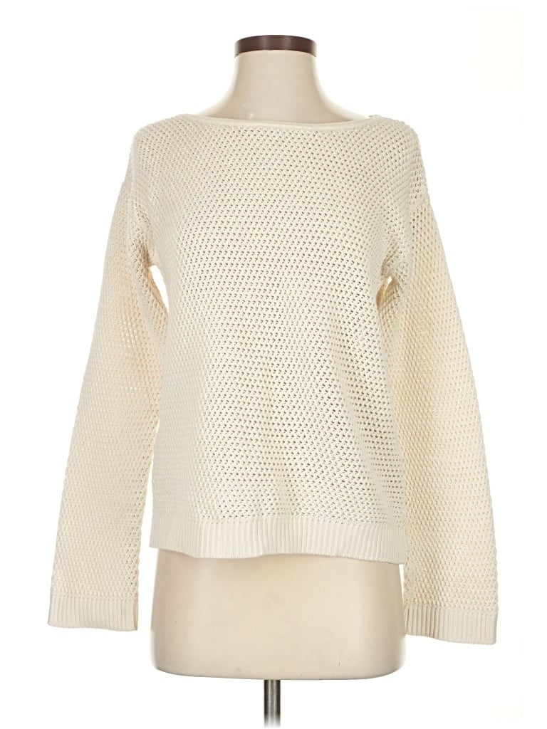 Pre-owned Banana Republic Factory Store Pullover Sweater In White