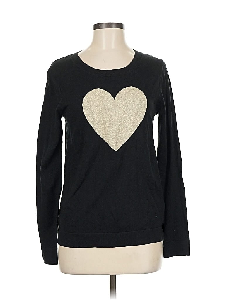 Pre-owned J.crew Factory Store Pullover Sweater In Black