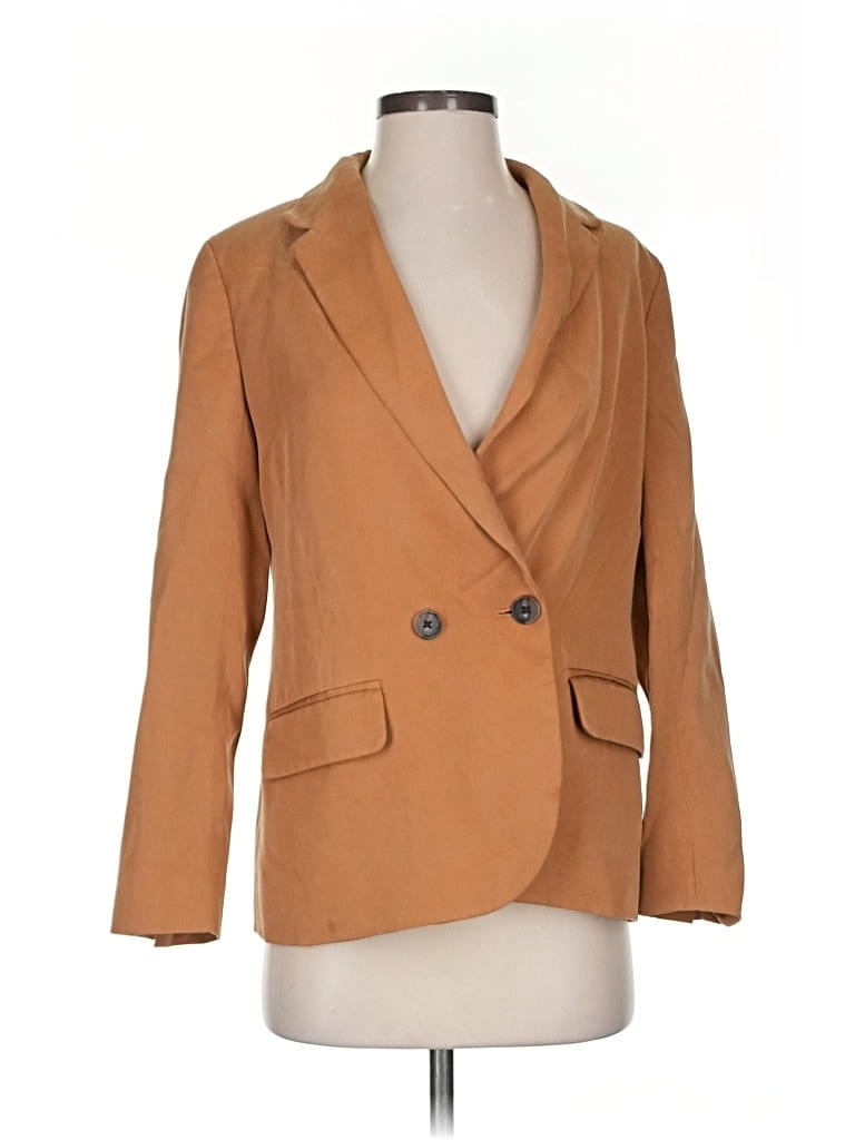 Pre-owned J.crew Factory Store Blazer Jacket In Brown
