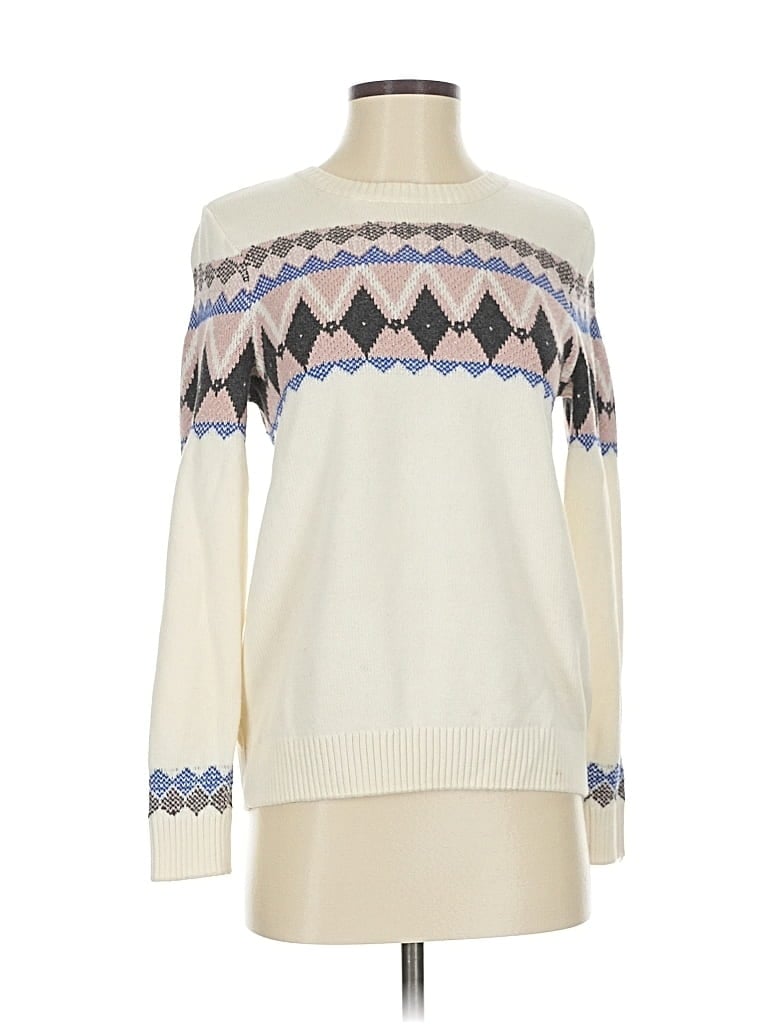 Pre-owned Charter Club Pullover Sweater In White