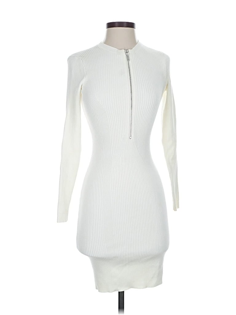 Pre-owned Guess Cocktail Dress In White