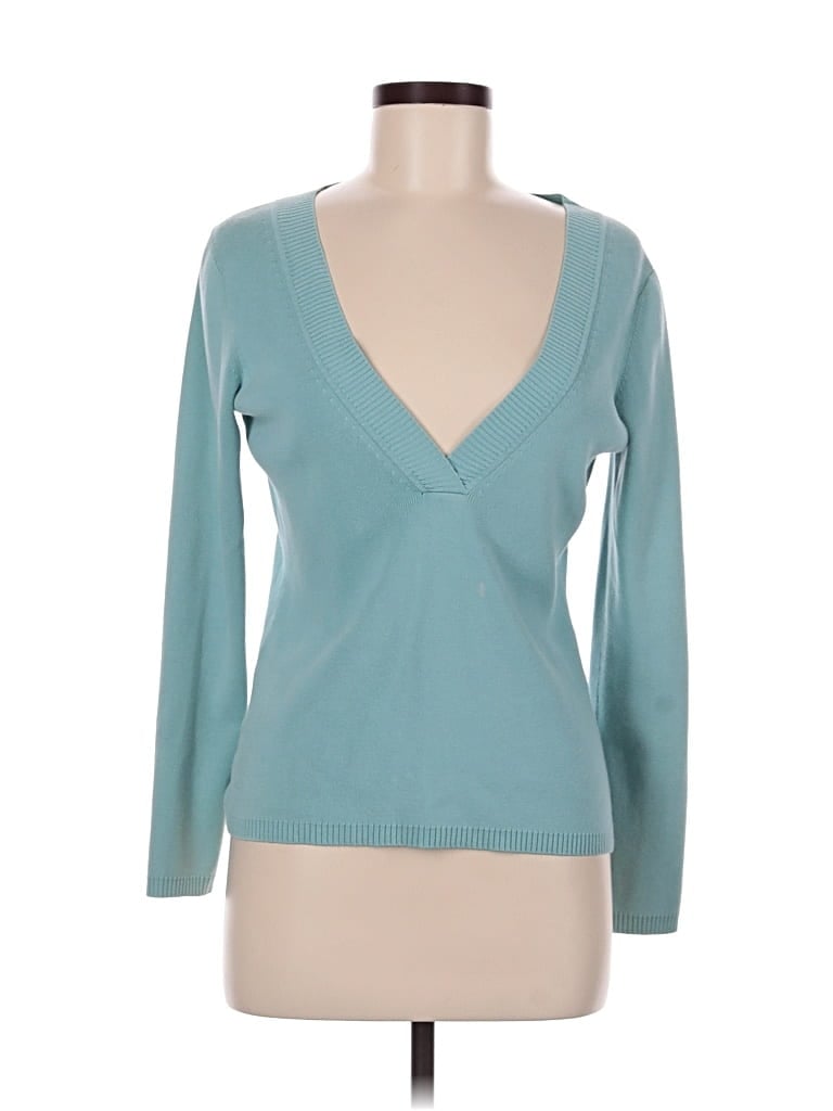 Pre-owned Ann Taylor Loft Cardigan Sweater In Blue