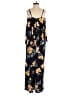 Paper Crown 100% Polyester Black Blue Jumpsuit Size 0 - photo 2