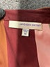 Lavender Brown 100% Polyester Color Block Stripes Burgundy Long Sleeve Blouse Size M - photo 7
