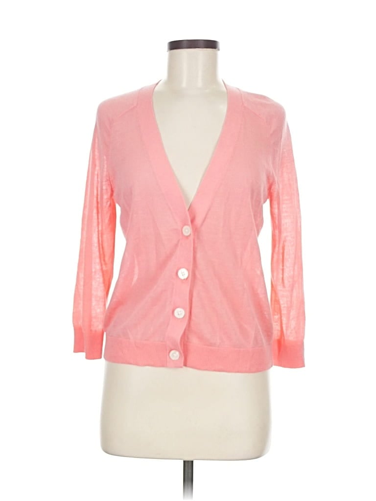 Pre-owned Ann Taylor Loft Cardigan Sweater In Pink