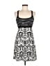 Lola Graphic Gray Black Cocktail Dress One size - photo 1