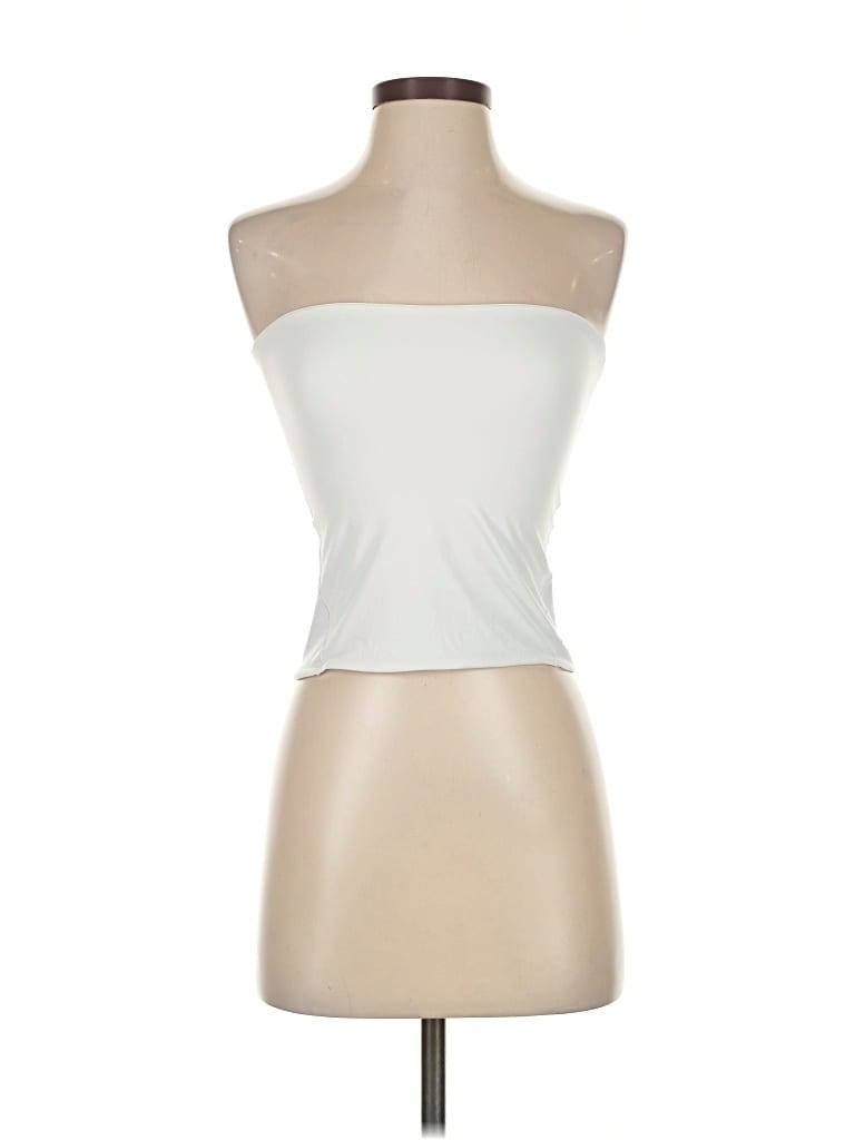Pre-owned Lululemon Athletica Tube Top White Strapless Neckline Tops