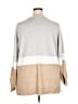 Lane Bryant 100% Acrylic Color Block Tan Pullover Sweater Size 18 - 20 Plus - photo 2