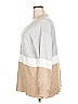 Lane Bryant 100% Acrylic Color Block Tan Pullover Sweater Size 18 - 20 Plus - photo 5
