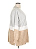 Lane Bryant 100% Acrylic Color Block Tan Pullover Sweater Size 18 - 20 Plus - photo 4