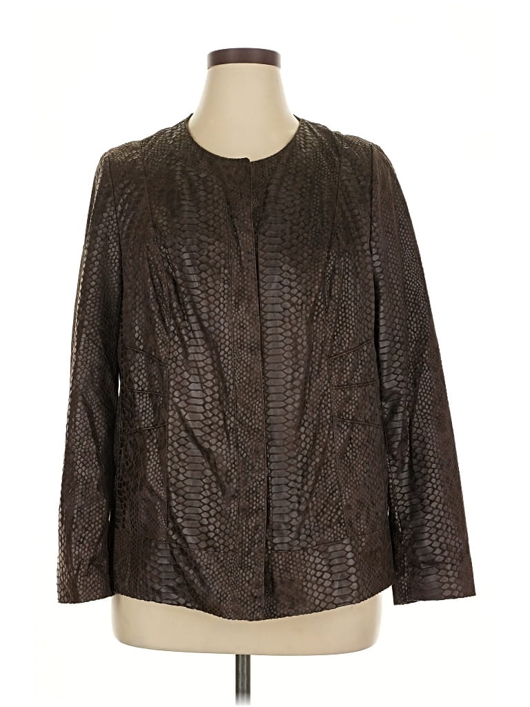 Pre-owned Dana Buchman Jacket In Brown