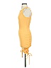 The Range Solid Yellow Cocktail Dress Size XS - photo 5