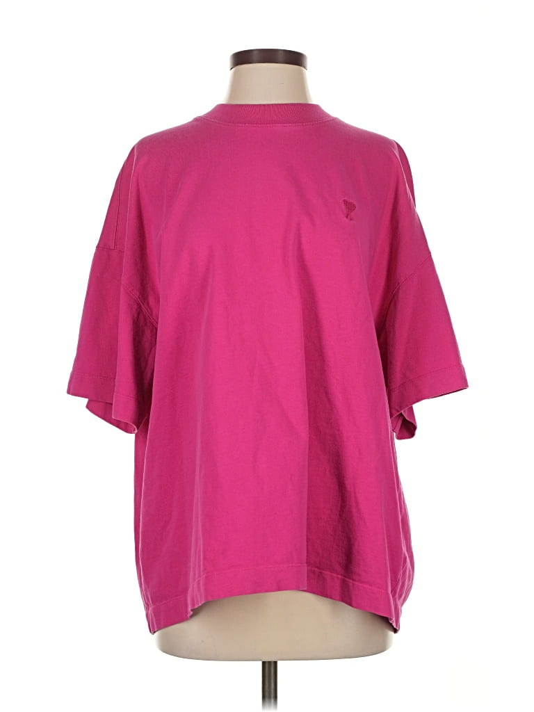 Pre-owned Ami Alexandre Mattiussi Short Sleeve T-shirt In Pink