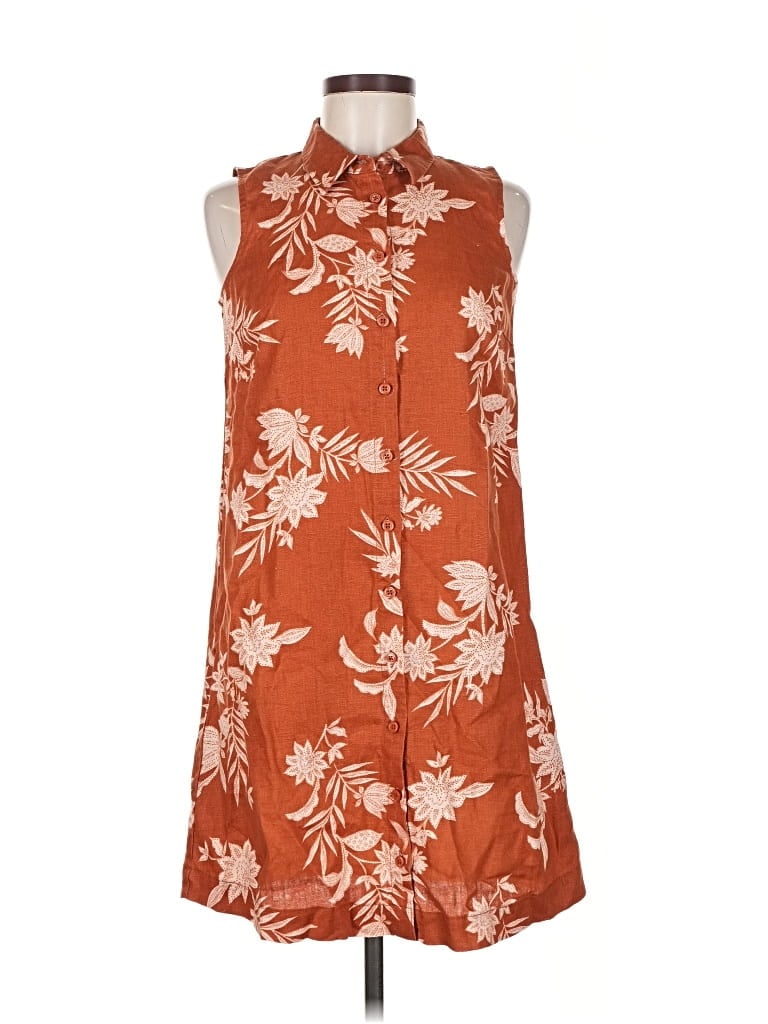 Pre-owned Garnet Hill Casual Dress In Orange