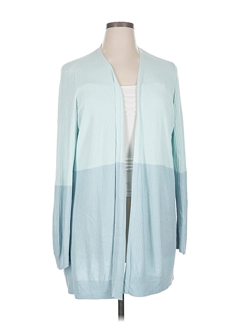 Pre-owned Ann Taylor Cardigan Sweater In Blue