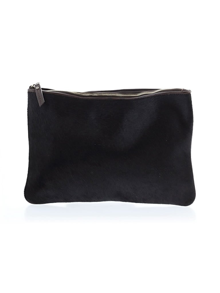 Pre-owned Gigi New York Leather Clutch In Brown