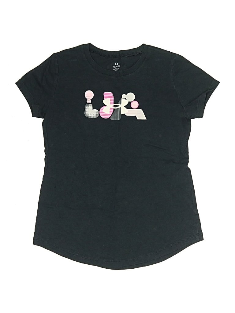 Pre-owned Under Armour Kids' Short Sleeve T-shirt In Black