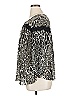 Hem & Thread Animal Print Gray 3/4 Sleeve Blouse Size L - photo 5