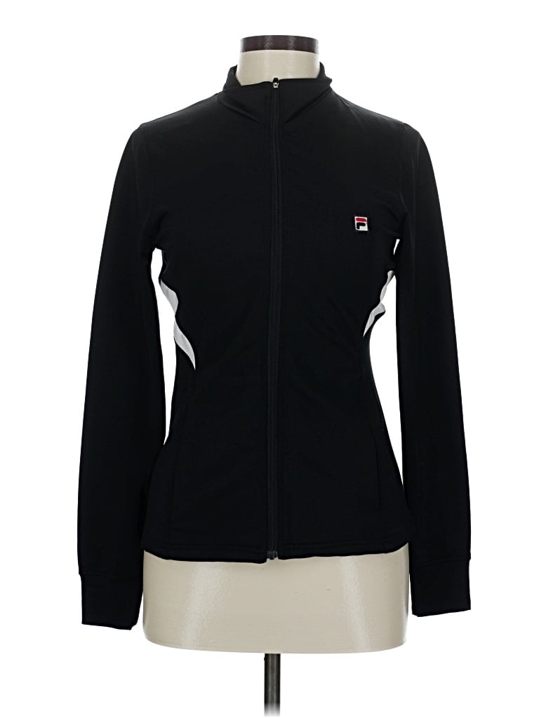 Pre-owned Fila Track Jacket In Black