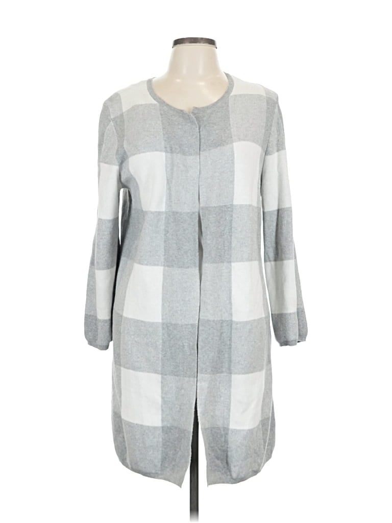 Pre-owned Ann Taylor Loft Outlet Cardigan Sweater In Gray