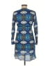 Echo Print Blue Cocktail Dress Size M - photo 2