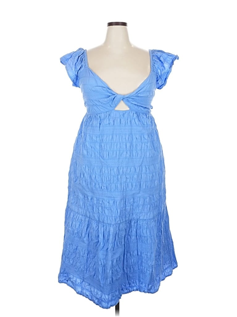 Pre-owned Universal Thread Casual Dress In Blue